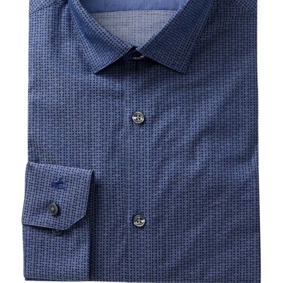 Original Penguin Munsingwear Midnight Print Button Slim Fit Dress Shirt - Picture 8 of 9